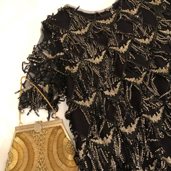 NWT Zara fringe and sequence party dress - Picture 4 of 8